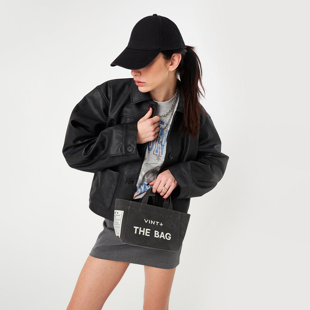 CANVAS TOTE BAG - MINI - ANTHRAZIT