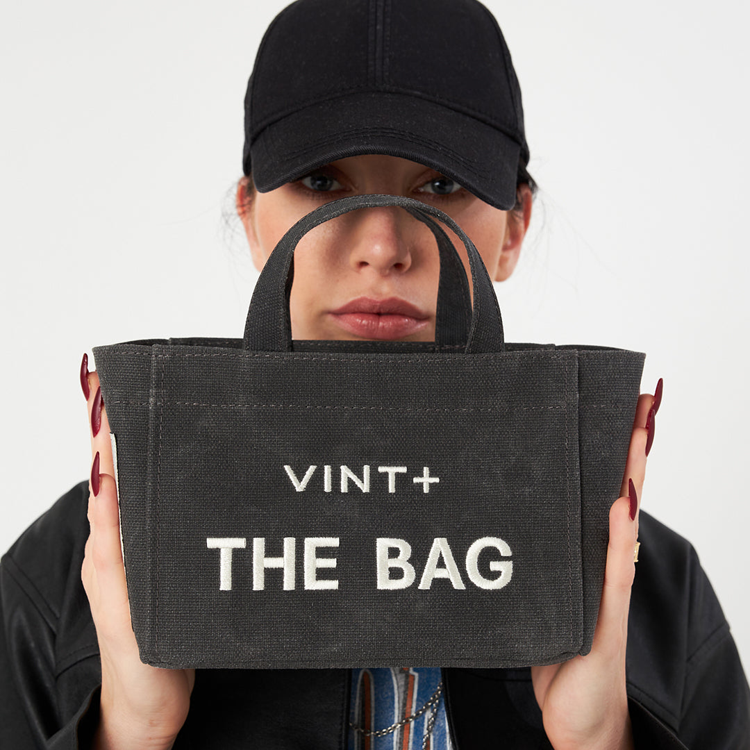 CANVAS TOTE BAG - MINI - ANTHRAZIT