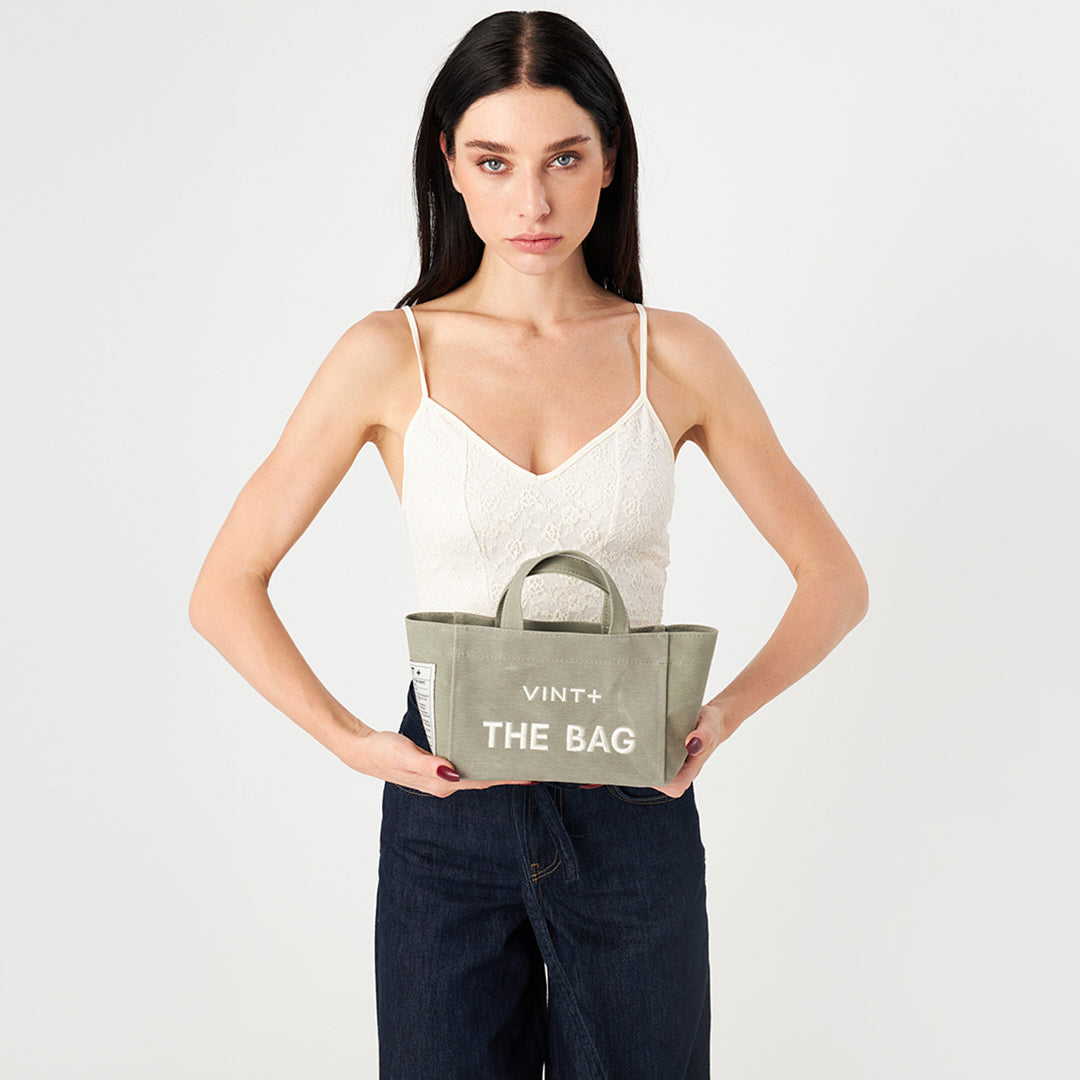 CANVAS TOTE BAG - MINI - GRAU VIGORE