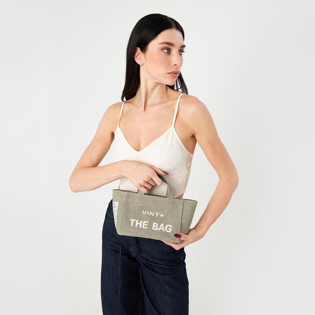 CANVAS TOTE BAG - MINI - GRAU VIGORE