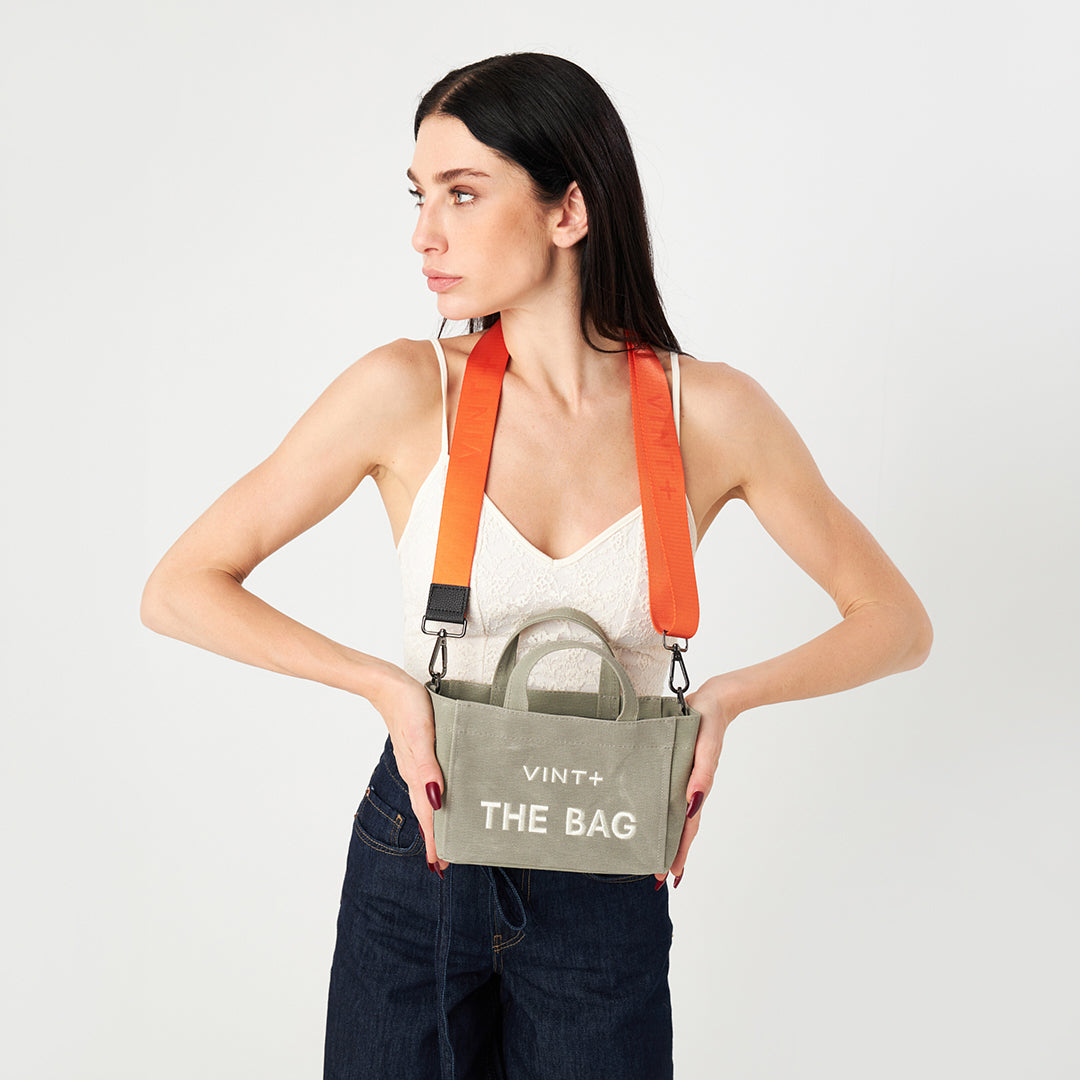 CANVAS TOTE BAG - MINI - GRAU VIGORE