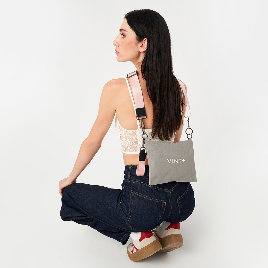 CANVAS IN & OUT BAG - GRAY