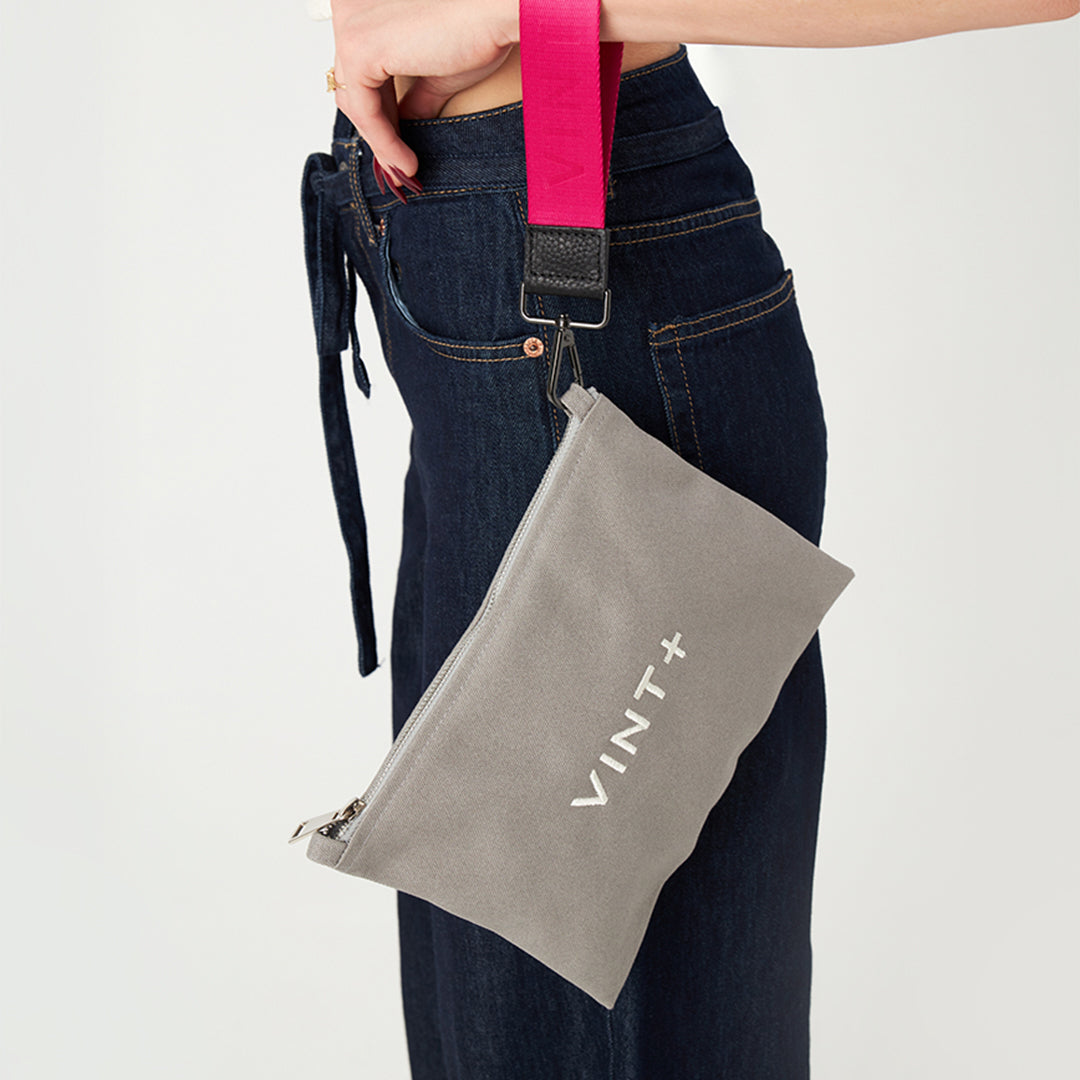 CANVAS IN & OUT BAG - GRAY