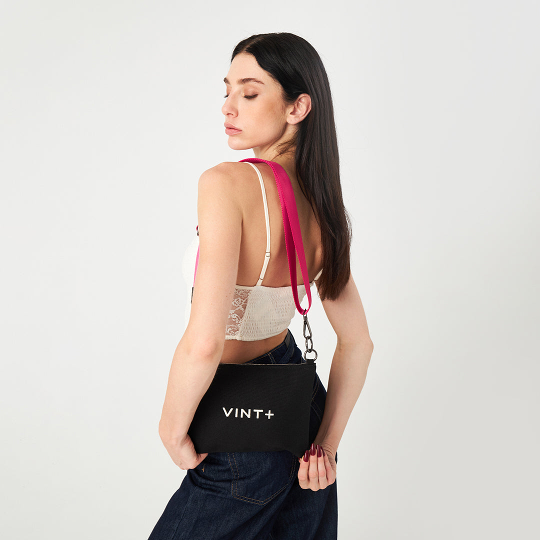 SAC EN TOILE IN & OUT - NOIR