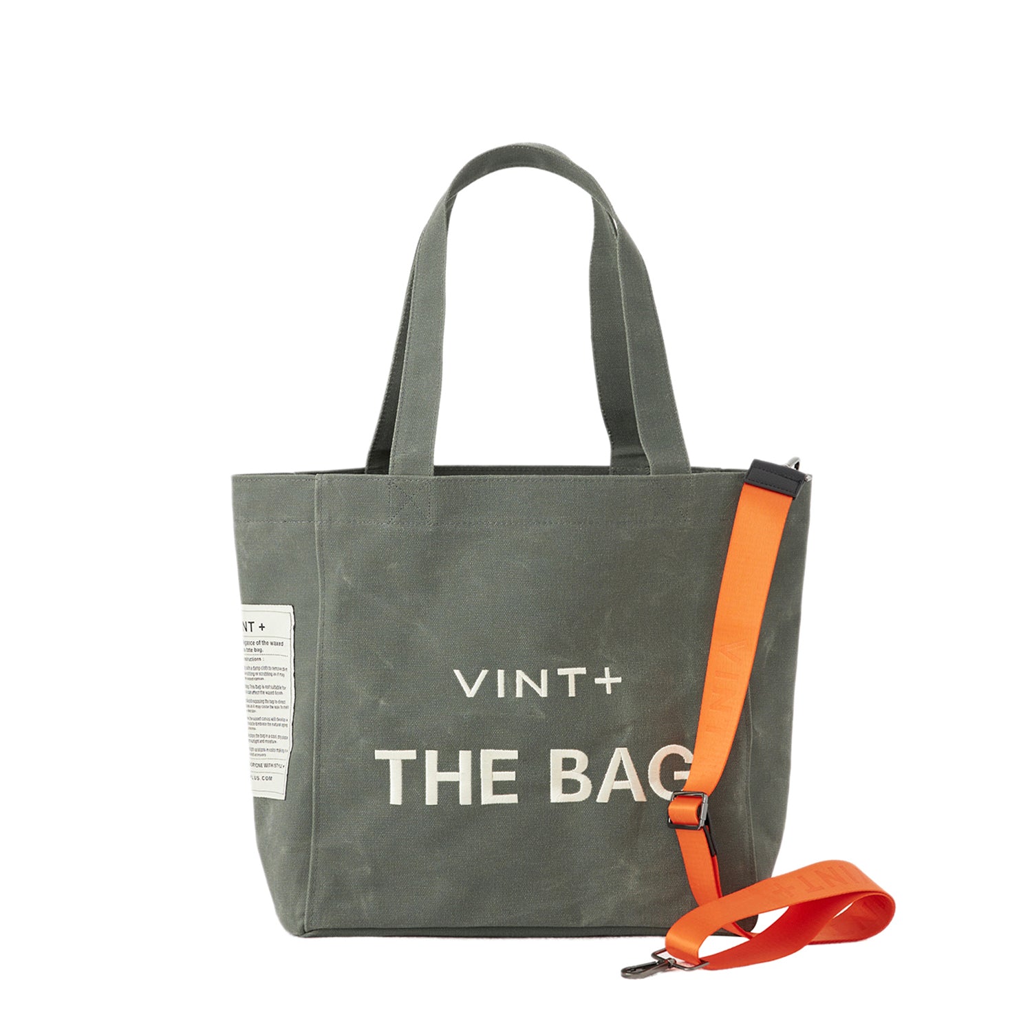 WAXED CANVAS TOTE BAG - BIG - LODEN GRÜN