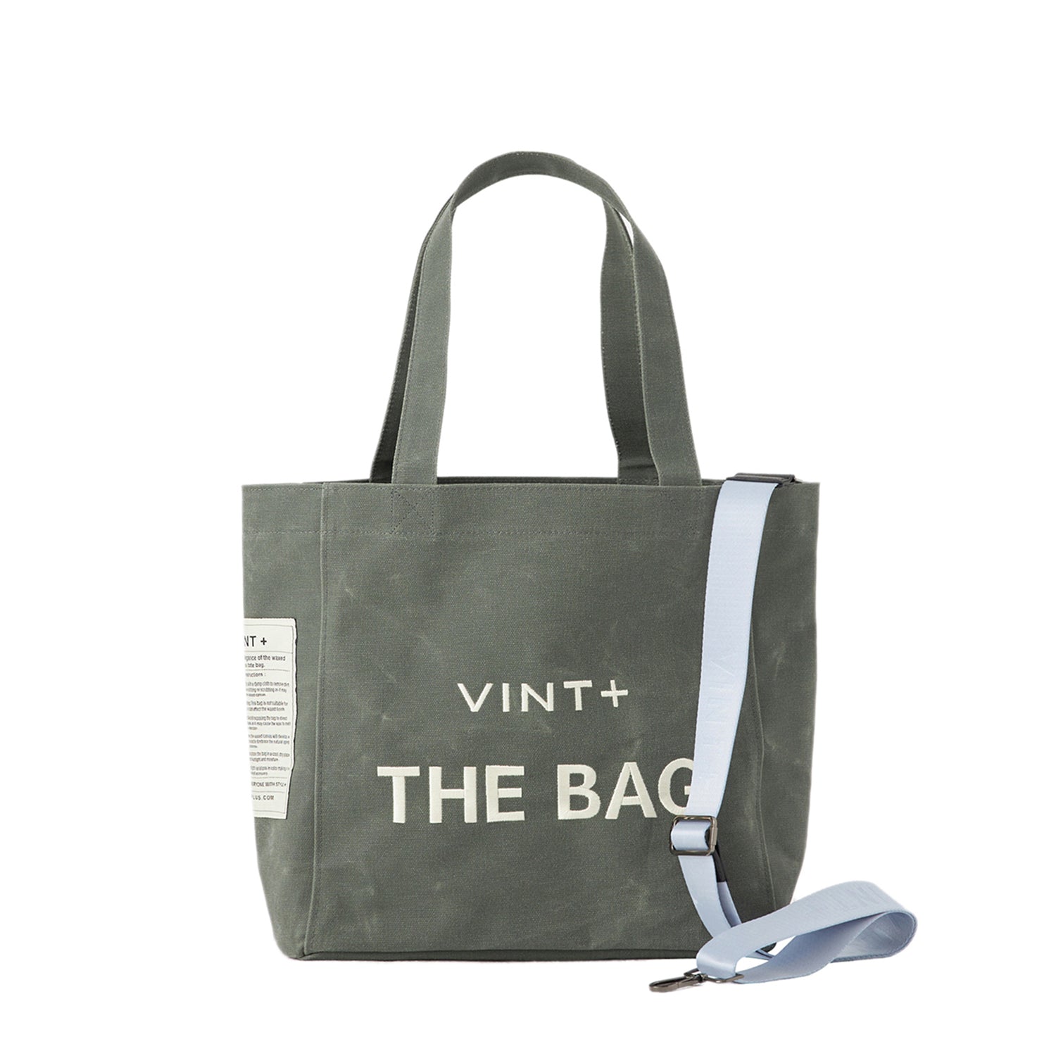 WAXED CANVAS TOTE BAG - BIG - LODEN GRÜN