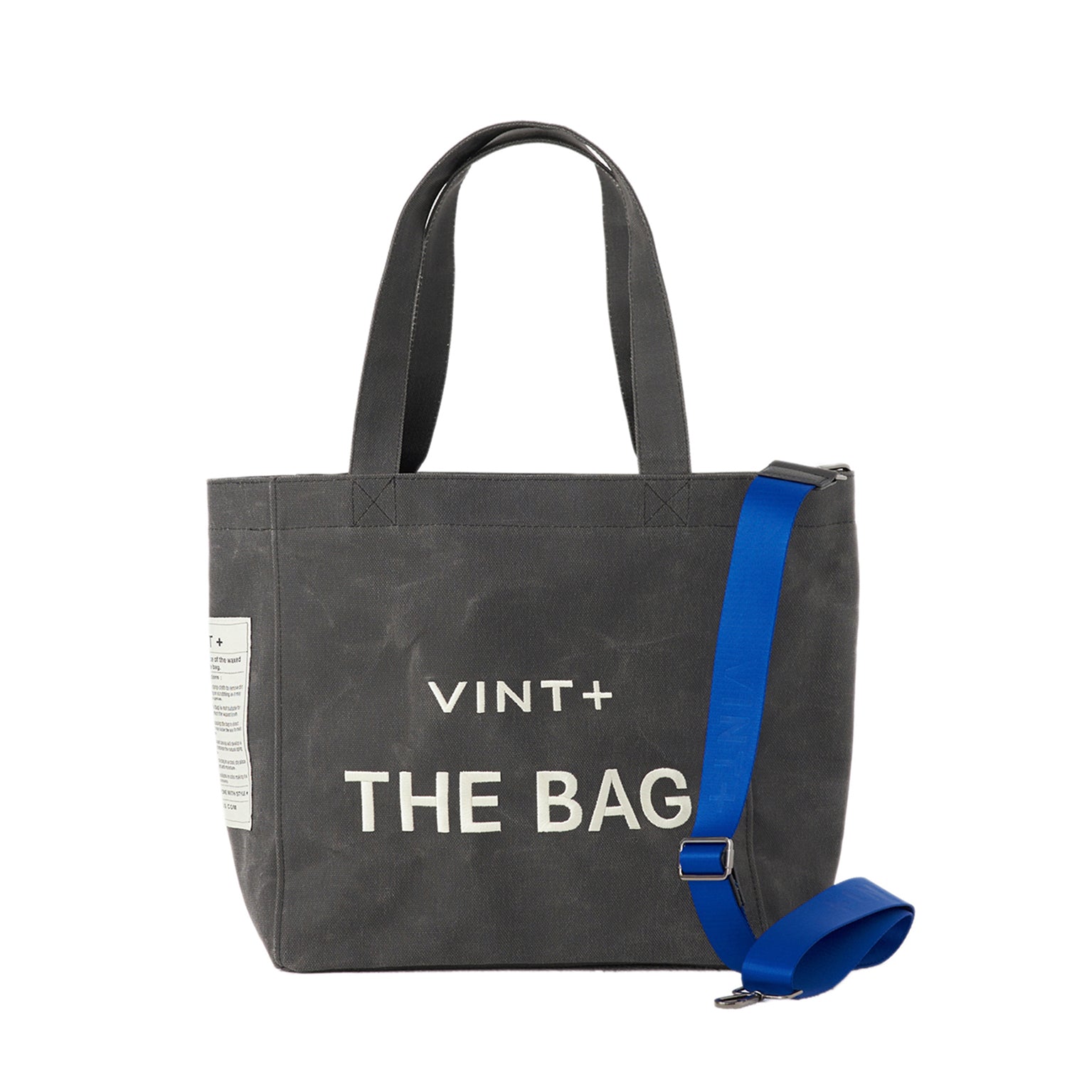 WAXED CANVAS TOTE BAG - BIG - ANTHRAZIT