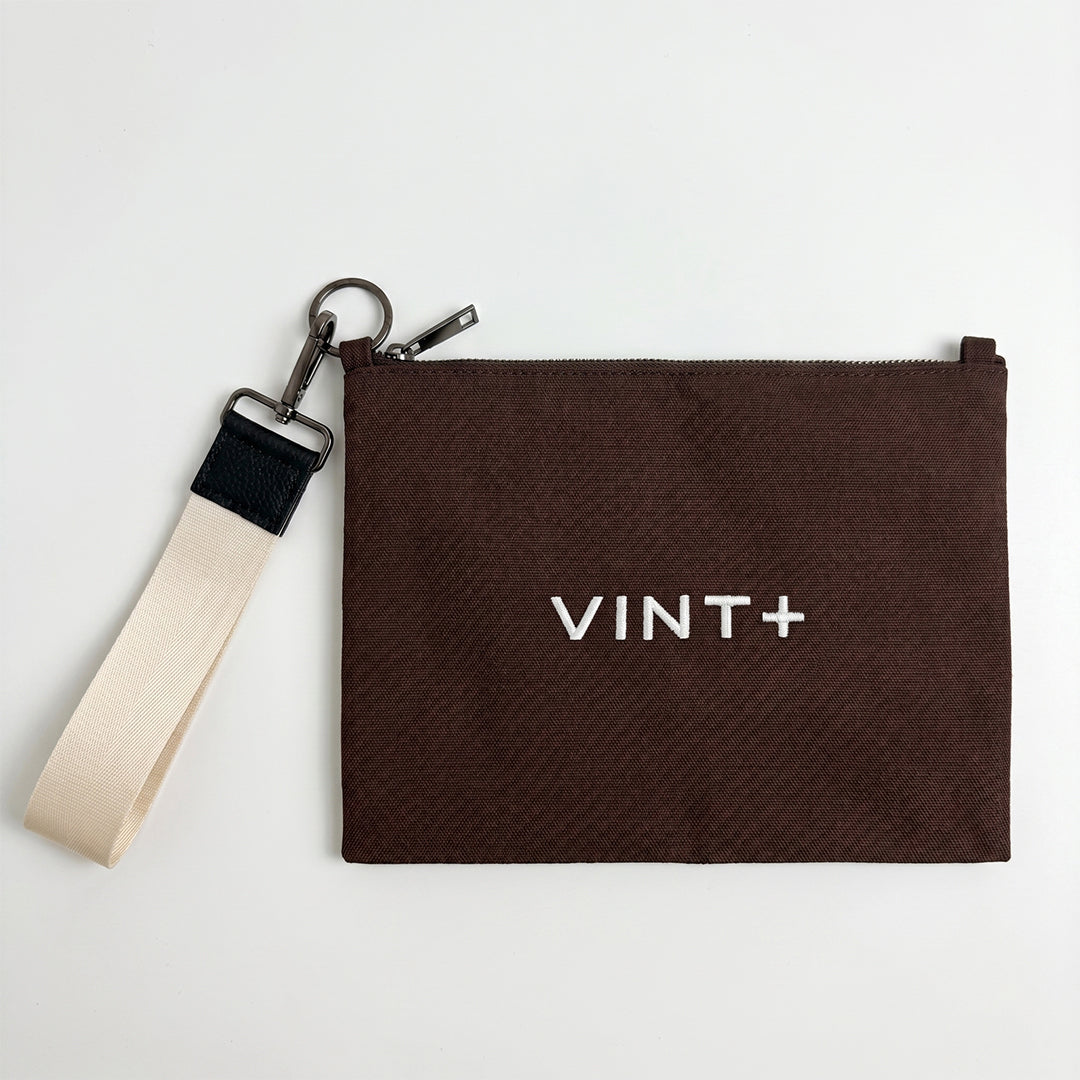 CANVAS IN & OUT BAG - BRAUN