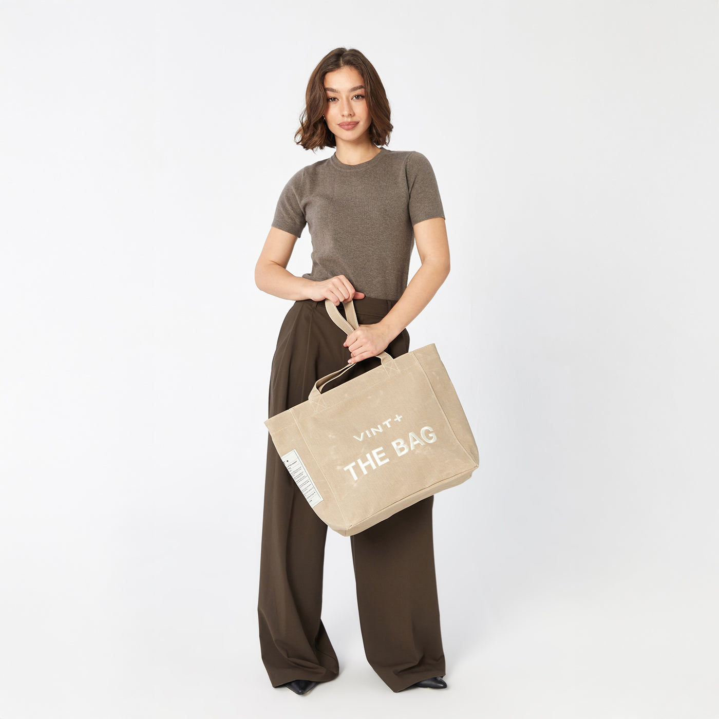 CANVAS BAG - BIG - CREAM WHITE