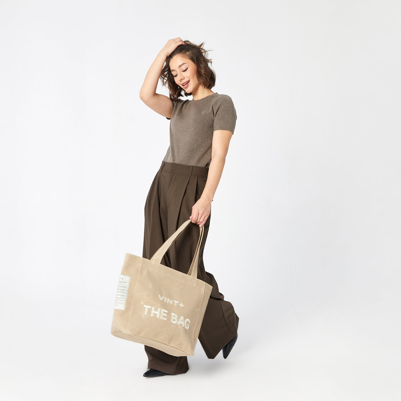 CANVAS BAG - BIG - CREAM WHITE