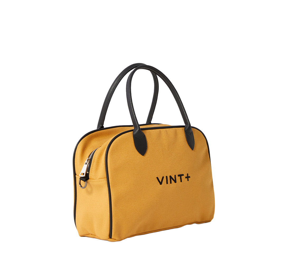 KANVAS BOWLİNG ÇANTASI - SARI (deri askı dahil)