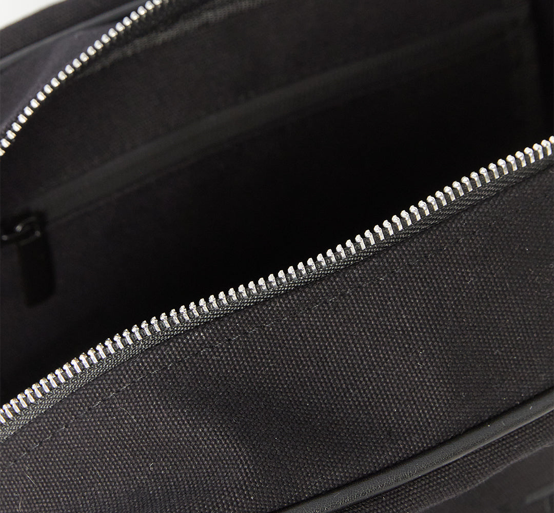 KANVAS BOWLİNG ÇANTASI - SİYAH (deri askı dahil)