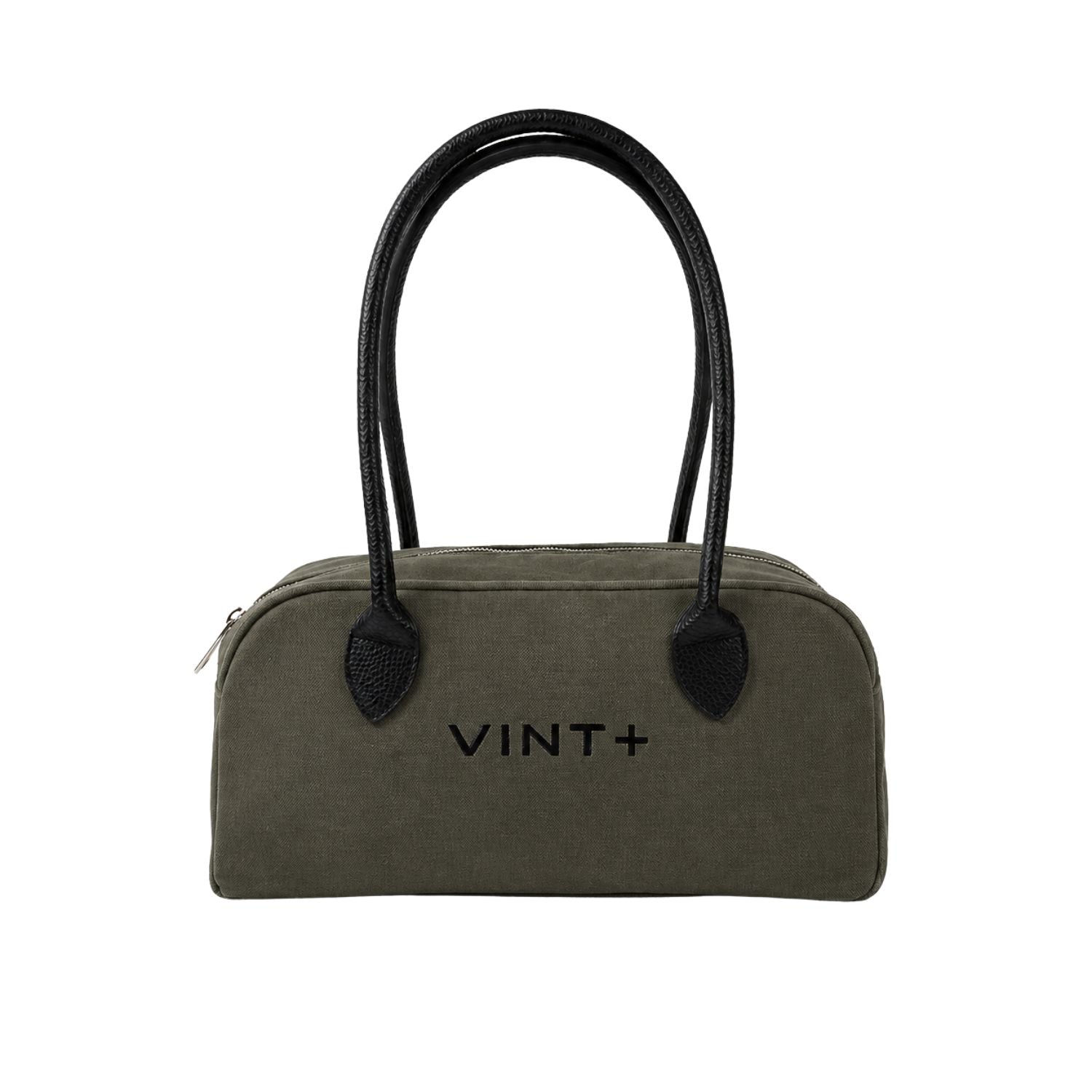 WAXED CANVAS FINE BAG - SMALL - SAND (leather strap incl.)