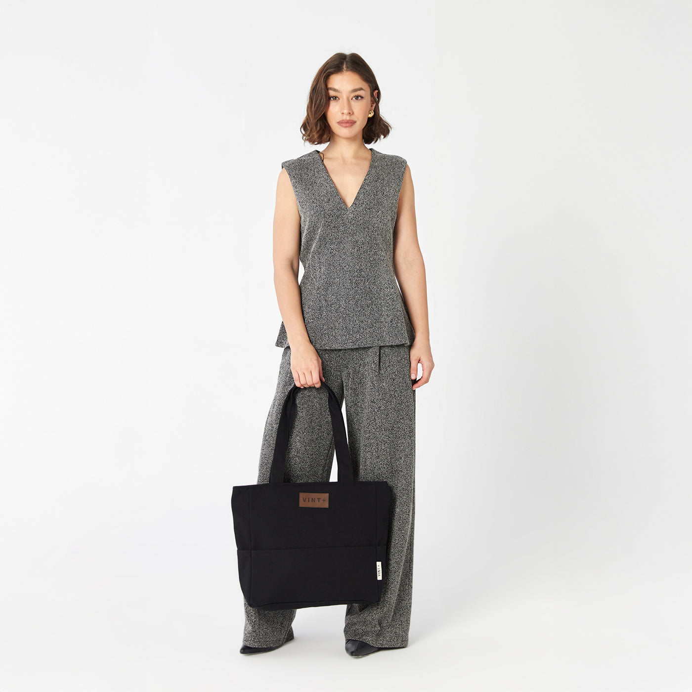 KANVAS SHOPPER - SİYAH