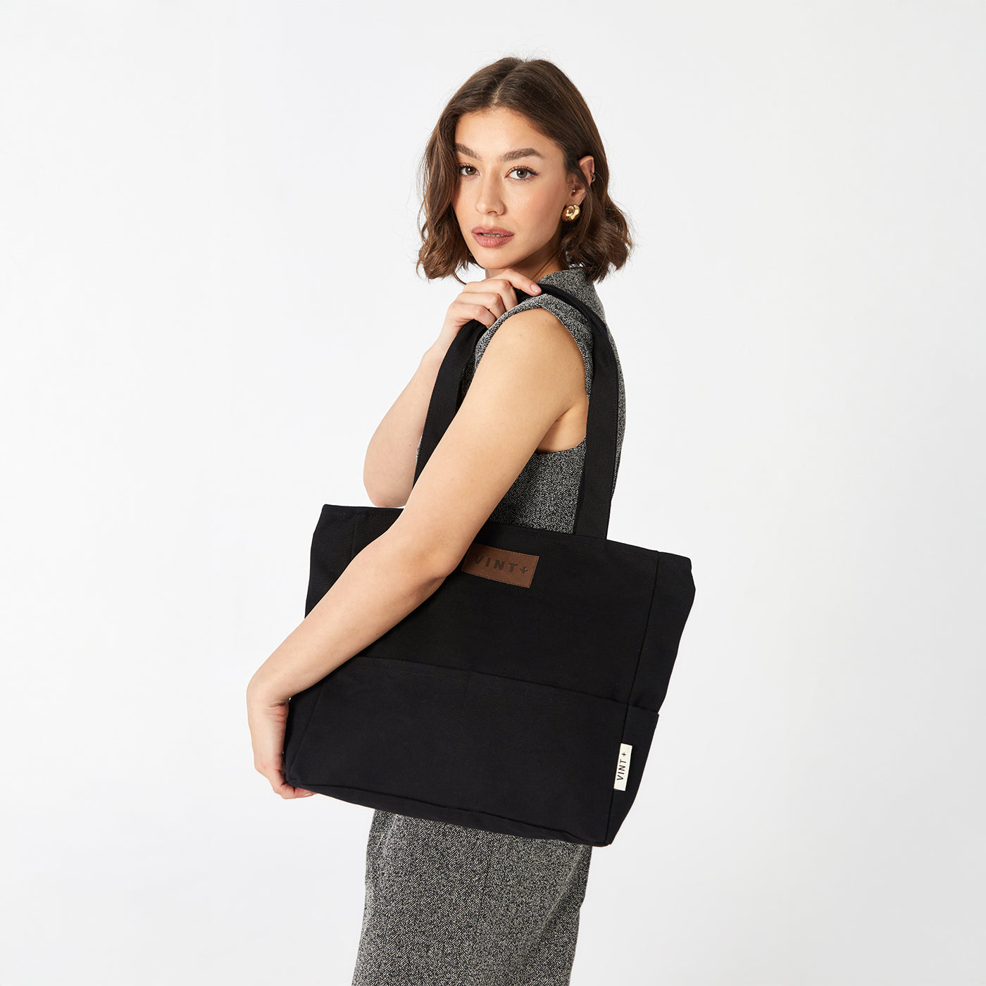 KANVAS SHOPPER - SİYAH