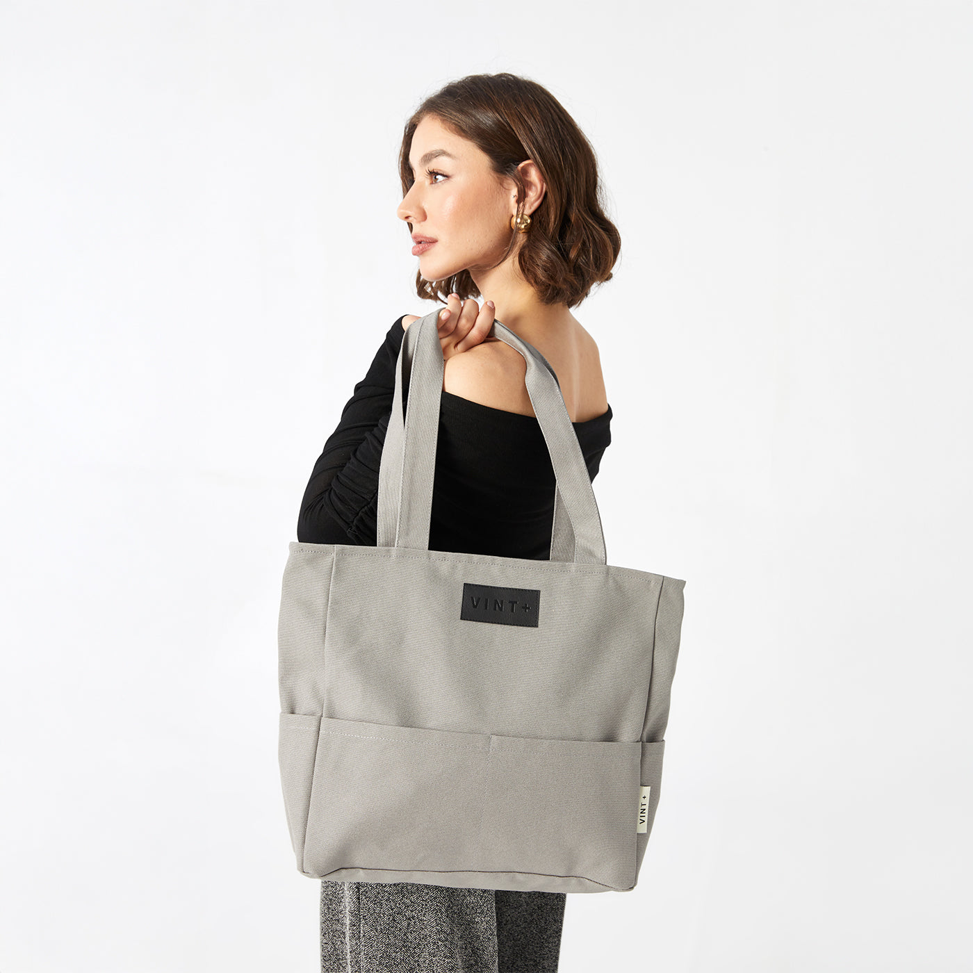 KANVAS SHOPPER - GRİ