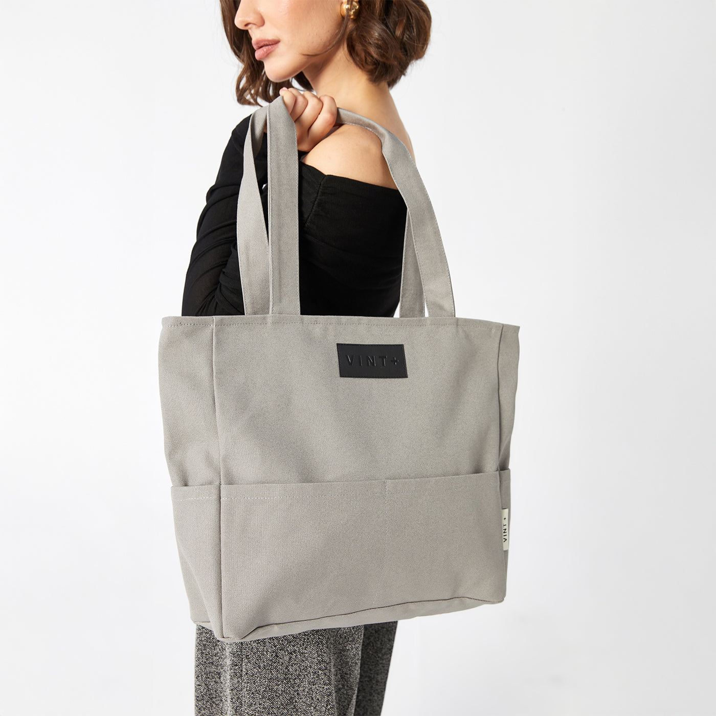 KANVAS SHOPPER - GRİ