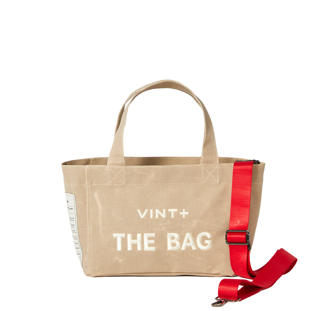 WAXED CANVAS TOTE BAG - SMALL - SAND