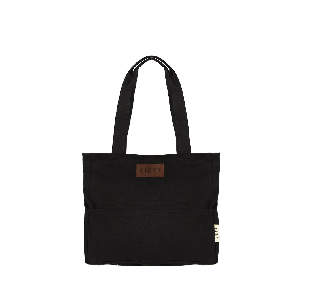 CANVAS SHOPPER - SCHWARZ