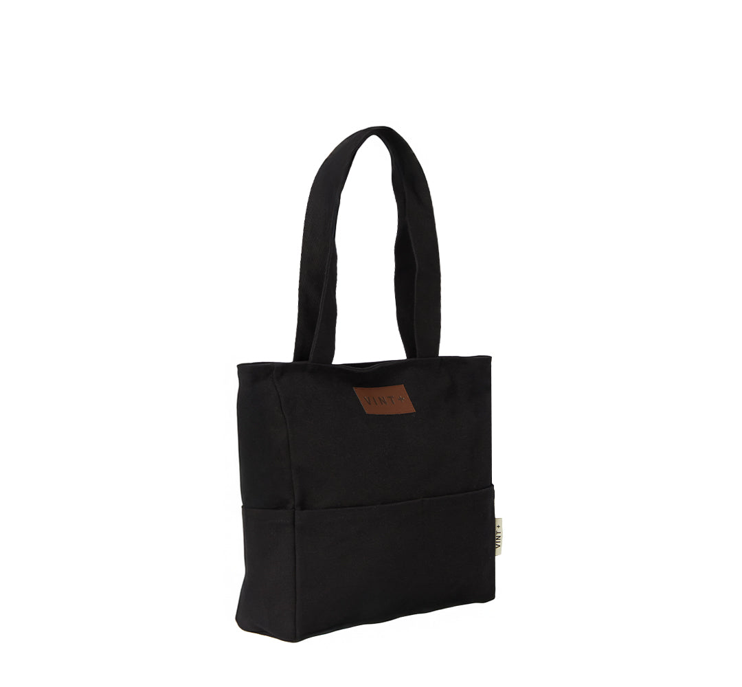 CANVAS SHOPPER - SCHWARZ