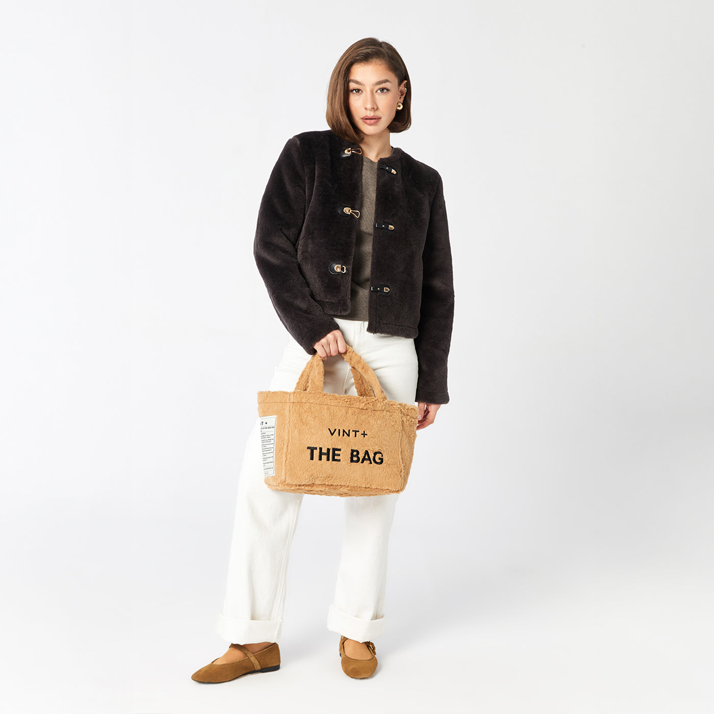 SAC CABAS MOELLEUX - MARRON