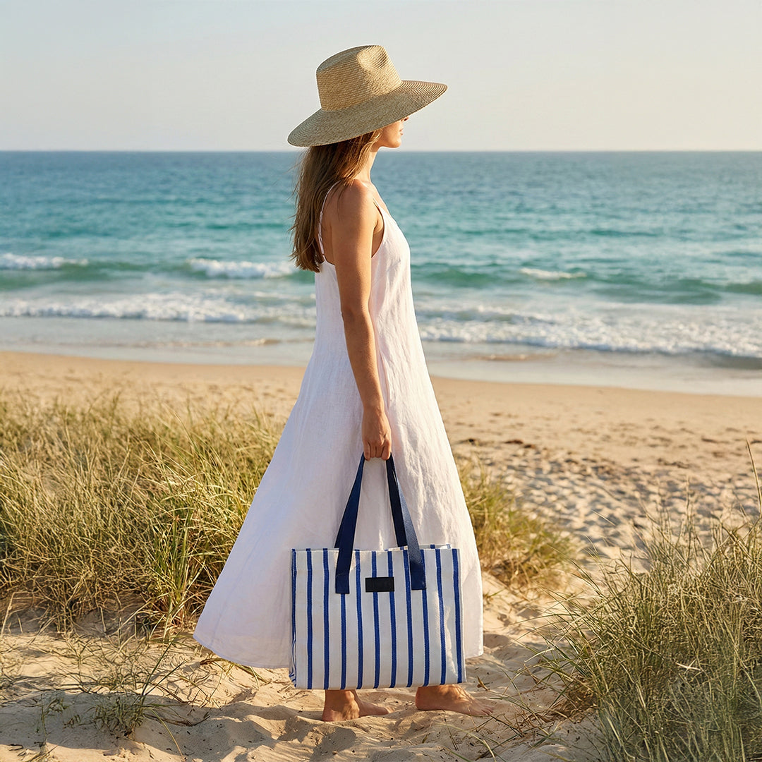 STRIPED BAG - DEEP NAVY
