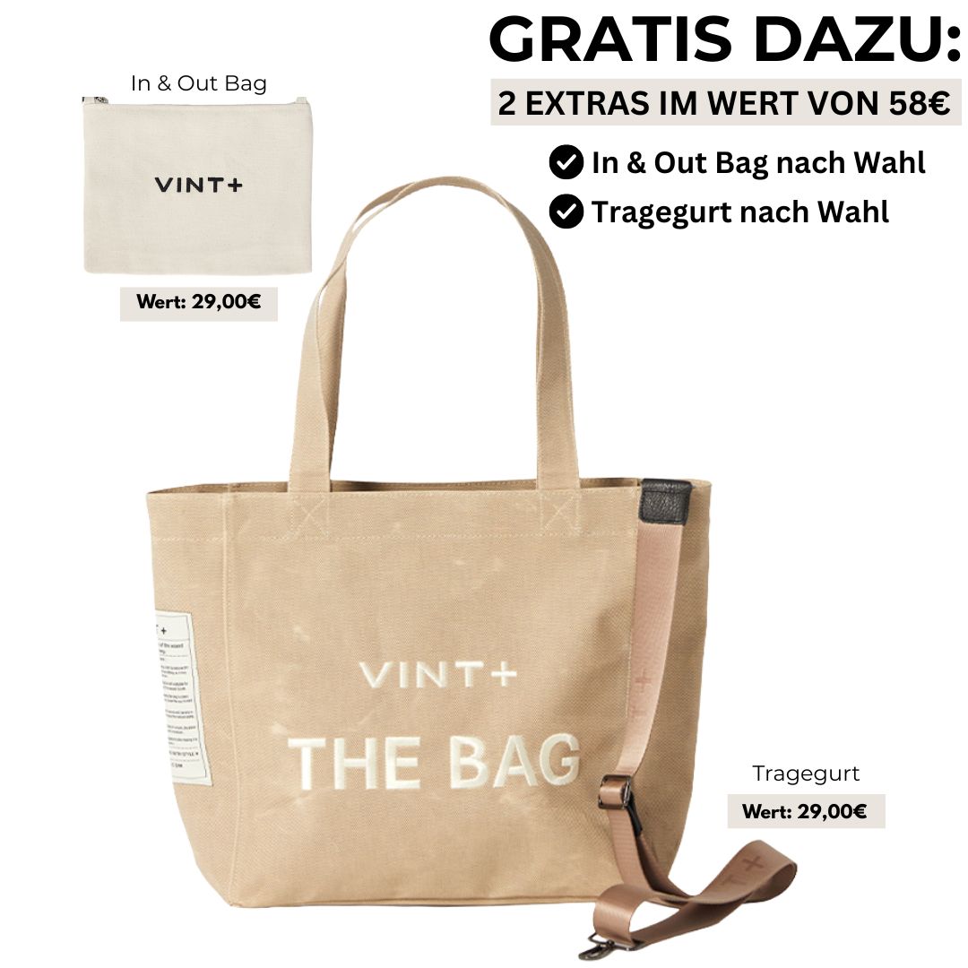 WAXED CANVAS TOTE BAG - BIG - SAND