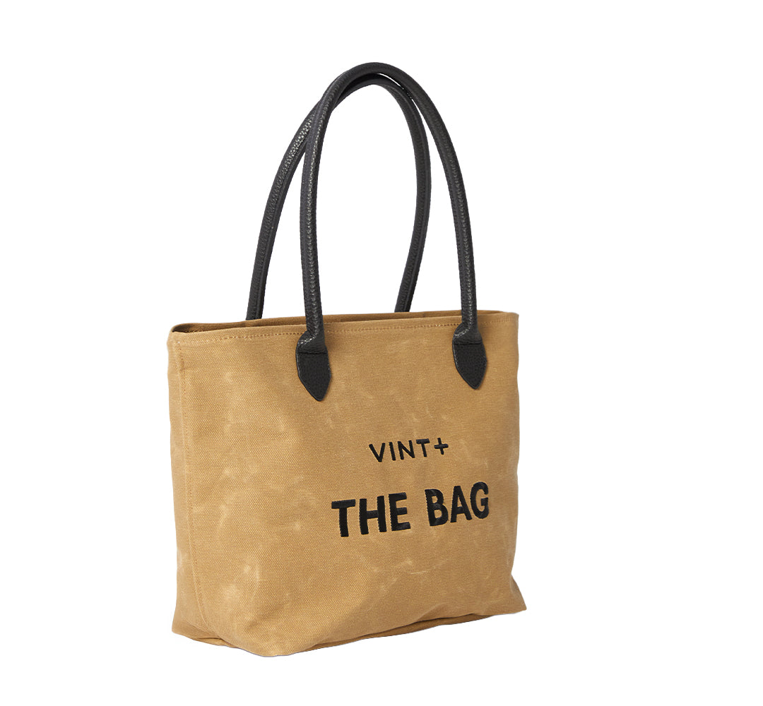 Mumlu Kanvas Şık Çanta - Büyük Boy - Bej (deri askı dahil)