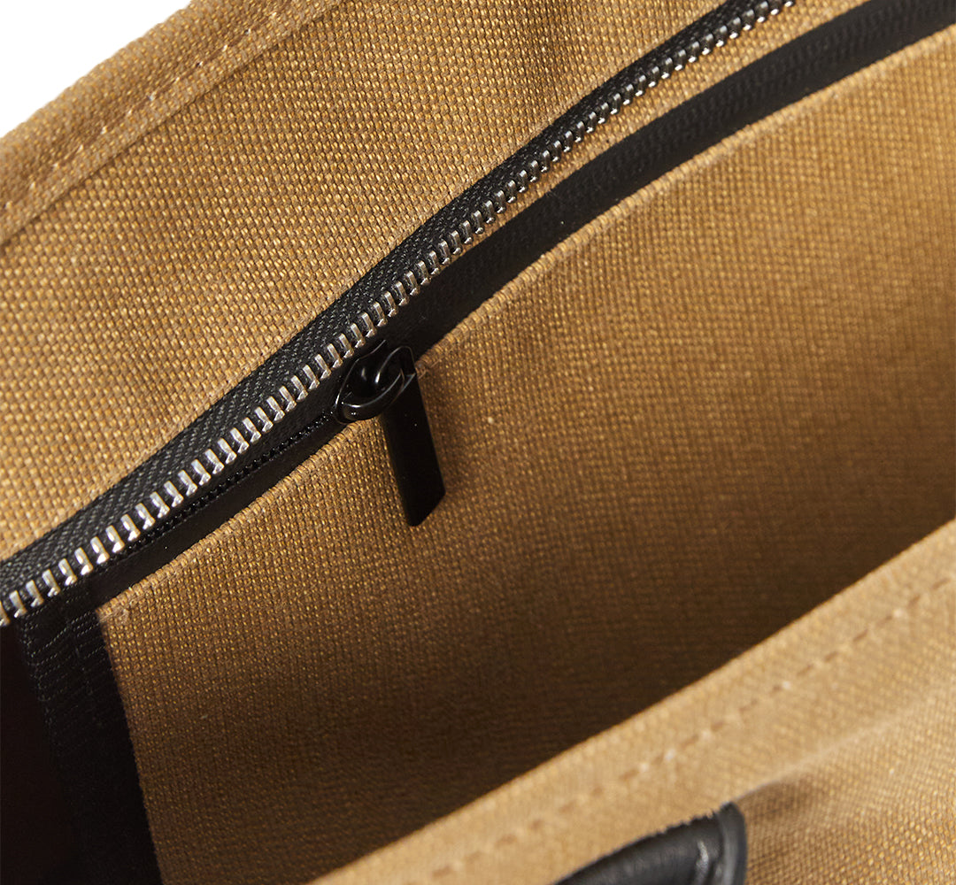 Mumlu Kanvas Şık Çanta - Büyük Boy - Bej (deri askı dahil)