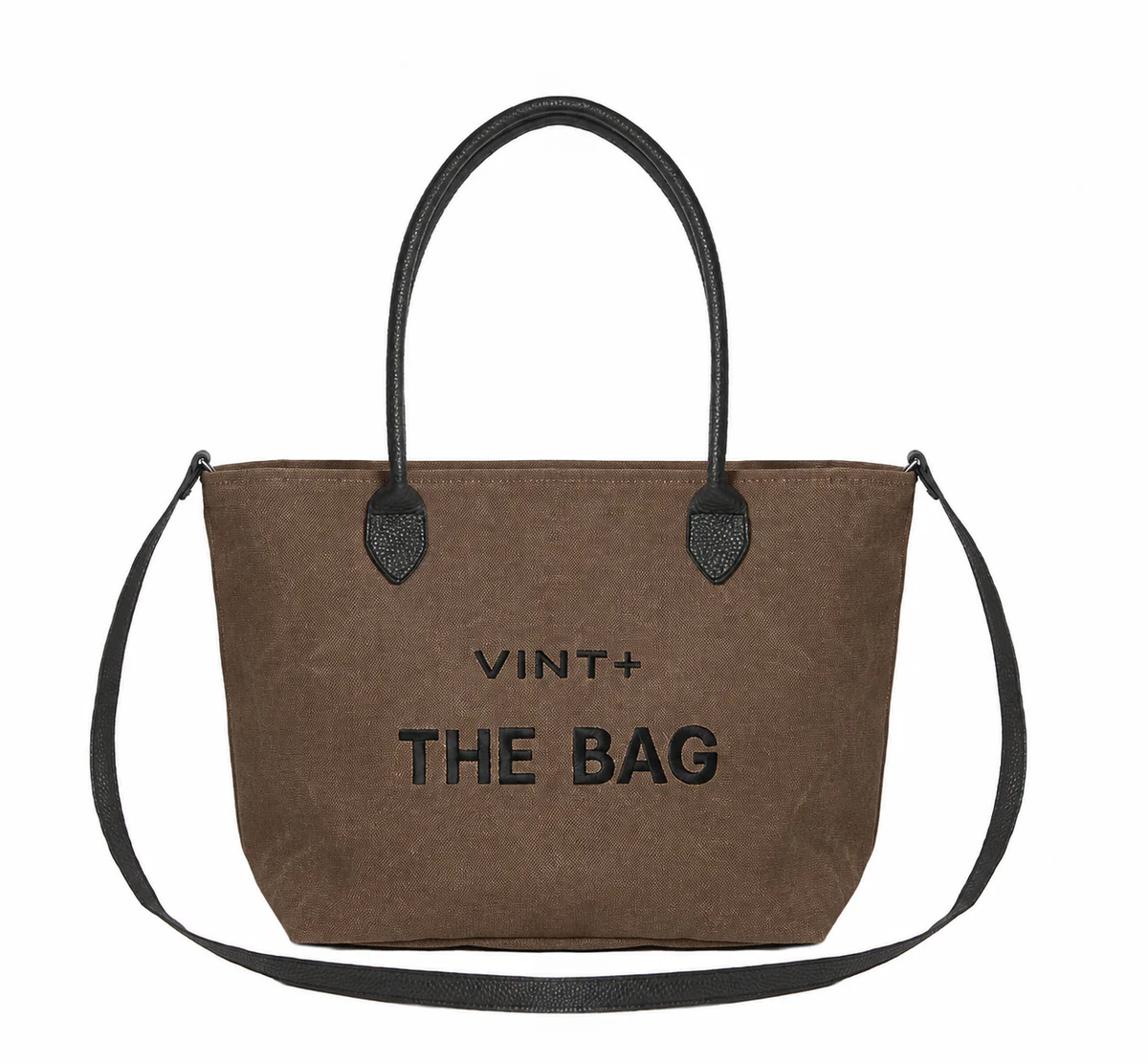 WAXED CANVAS FINE BAG - BIG - BEIGE (leather strap incl.)
