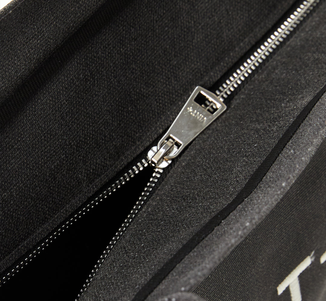 WAXED CANVAS TOTE BAG - BIG - ANTHRAZIT